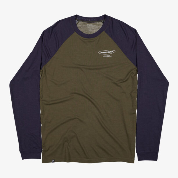 Preţ Tricou maneca lunga Mons Royale Icon Raglan - dark olive/9 iron