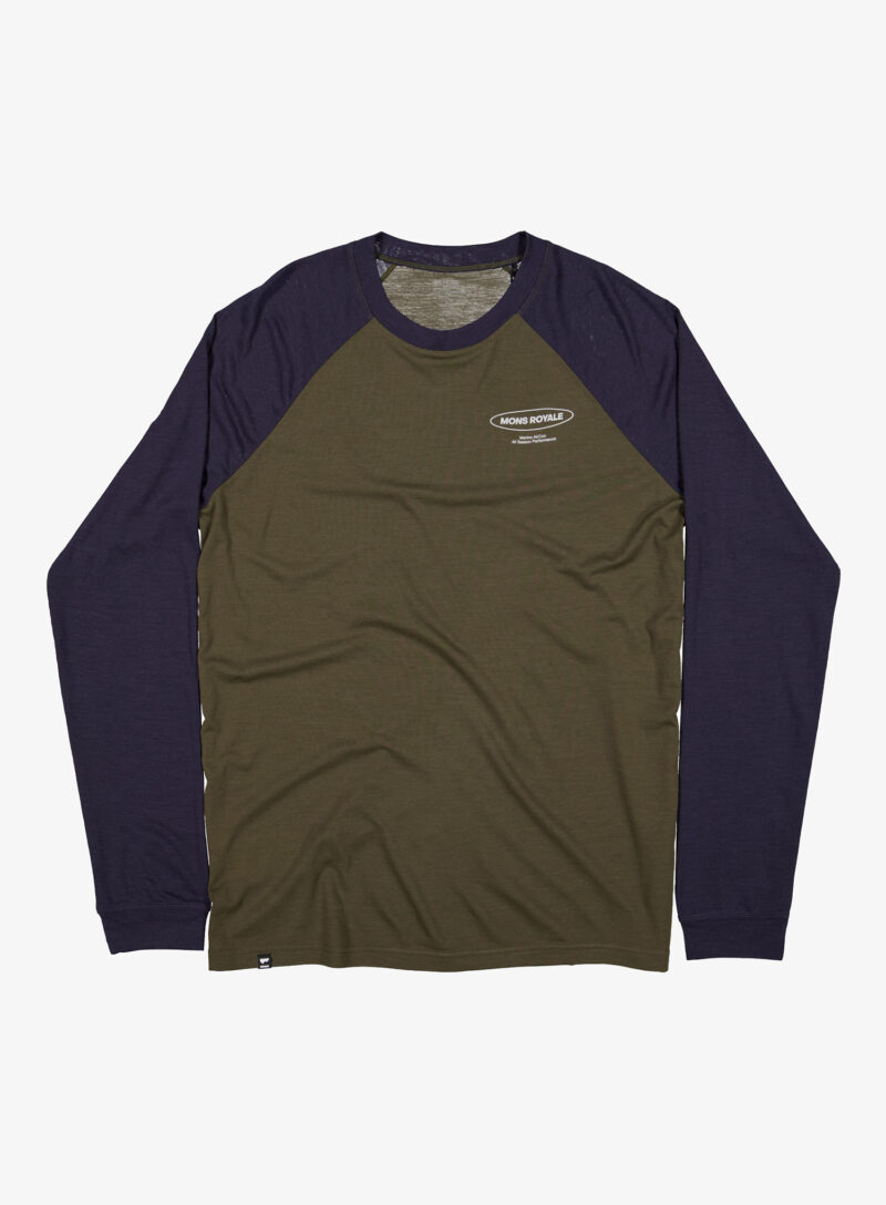 Preţ Tricou maneca lunga Mons Royale Icon Raglan - dark olive/9 iron