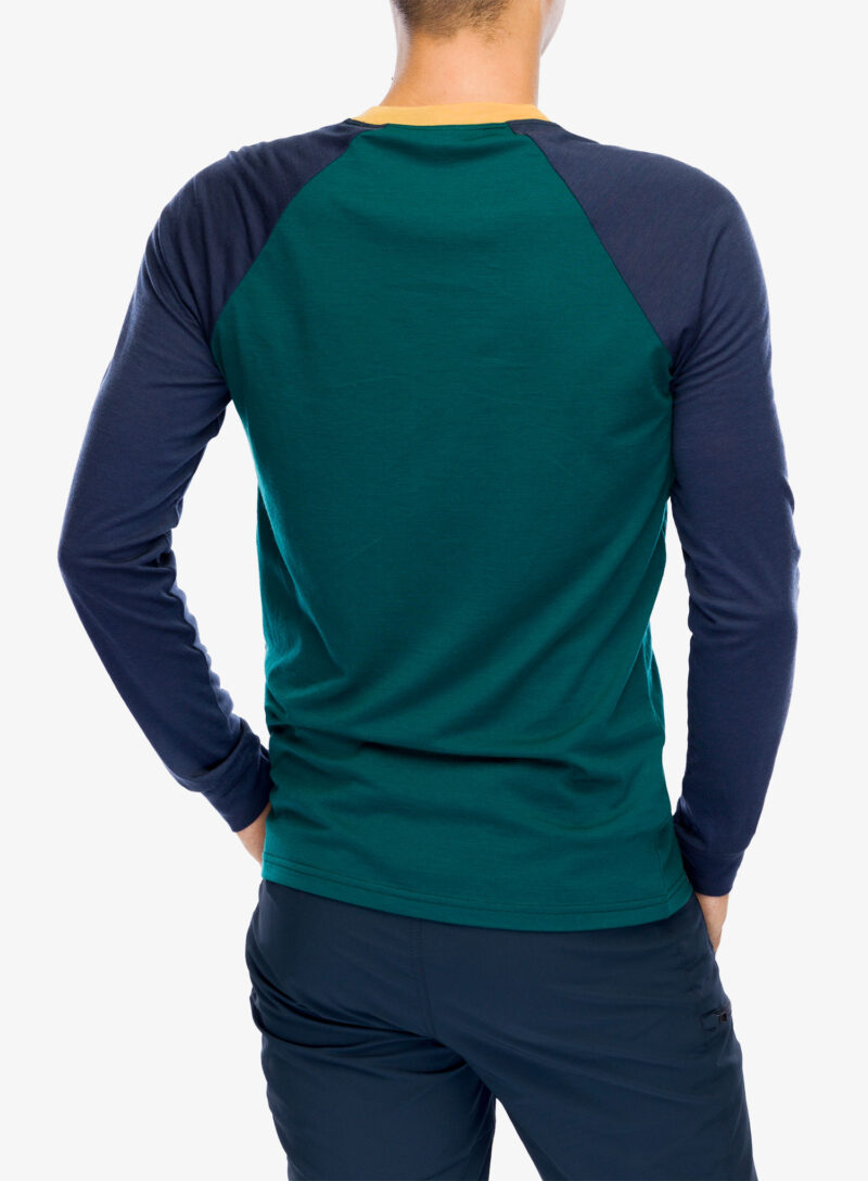 Preţ Tricou maneca lunga Mons Royale Icon Raglan - evergreen/midnight