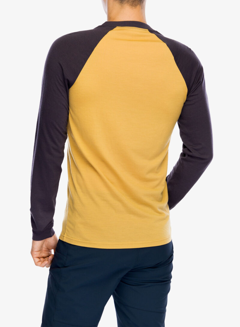 Preţ Tricou maneca lunga Mons Royale Icon Raglan - shale/honey