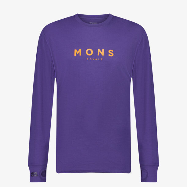 Original Tricou maneca lunga Mons Royale Yotei Classic LS - violet