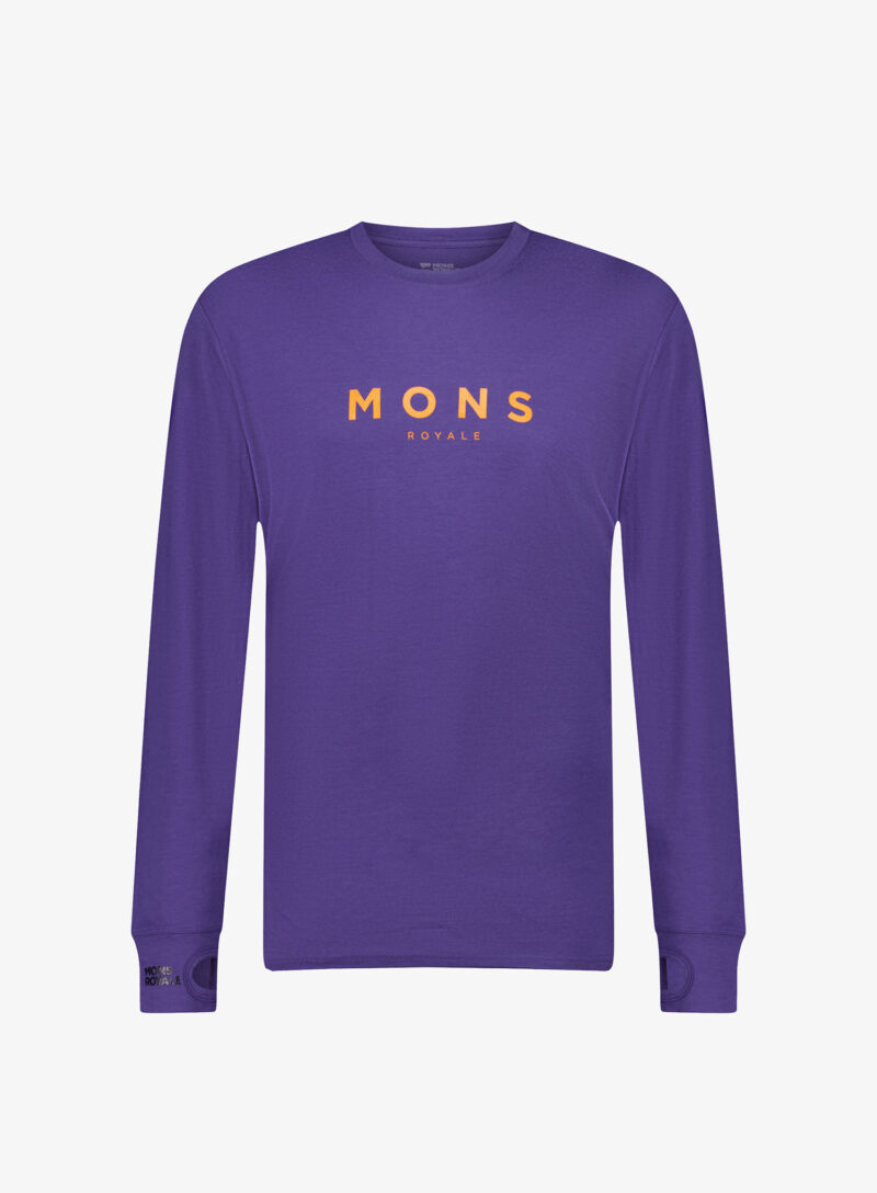 Original Tricou maneca lunga Mons Royale Yotei Classic LS - violet