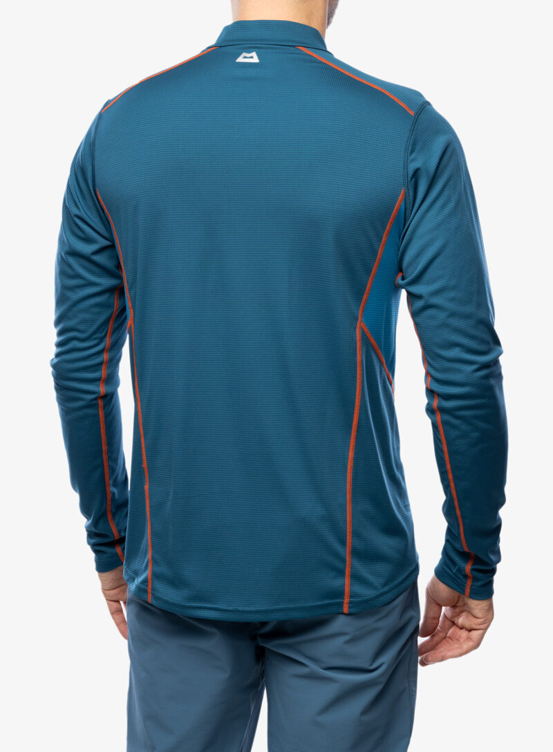 Tricou maneca lunga Mountain Equipment Ignis LS Zip Tee - majolica/alto blue preţ