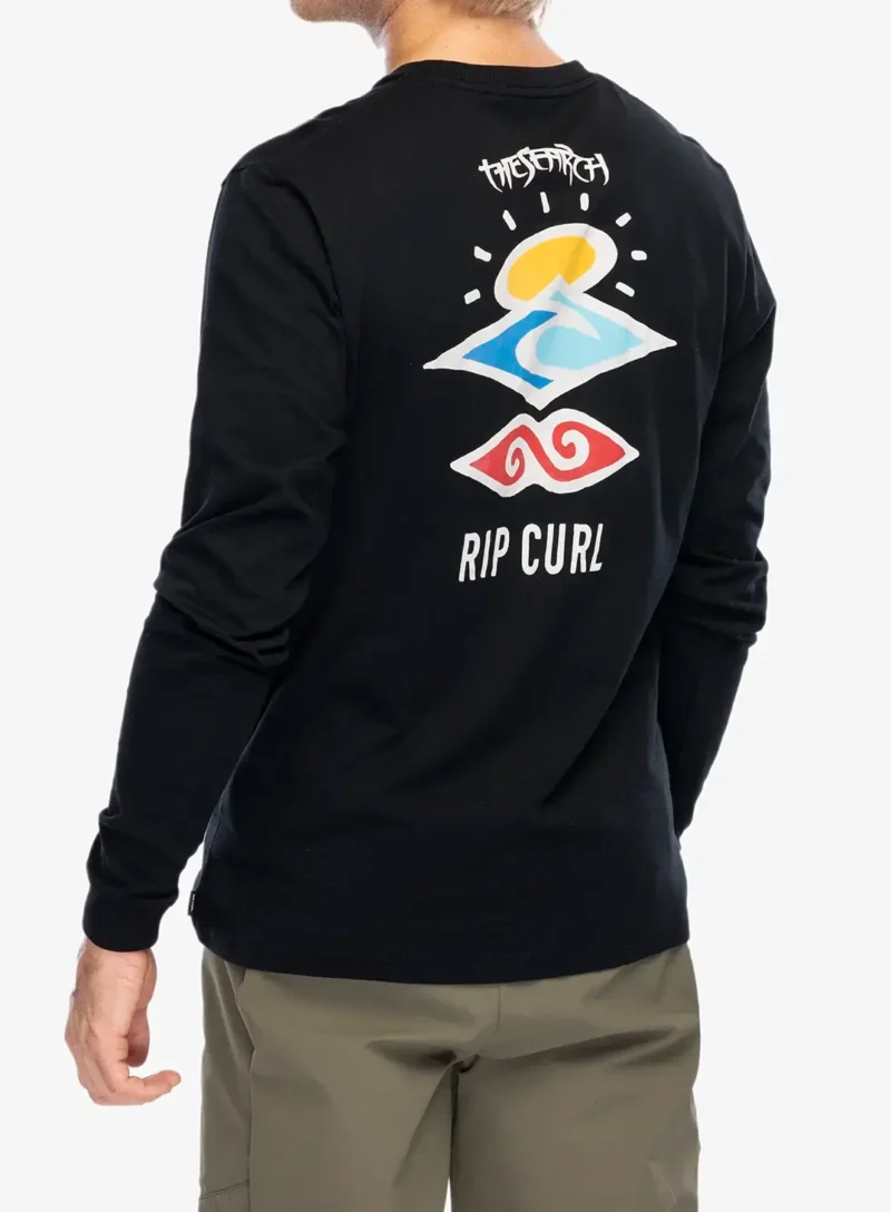 Preţ Tricou maneca lunga Rip Curl Search Icon L/S Tee - black/black