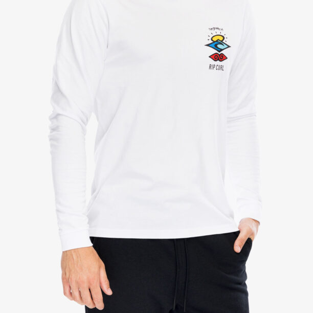 Cumpăra Tricou maneca lunga Rip Curl Search Icon L/S Tee - white/white