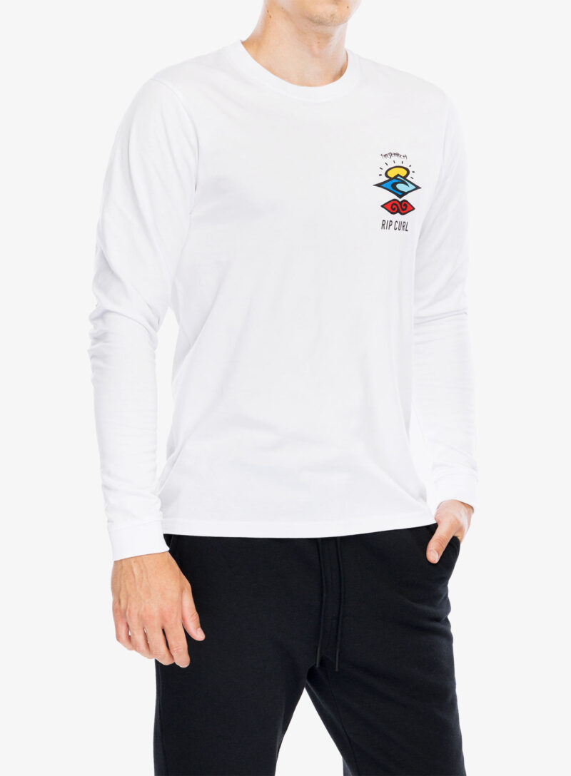 Cumpăra Tricou maneca lunga Rip Curl Search Icon L/S Tee - white/white