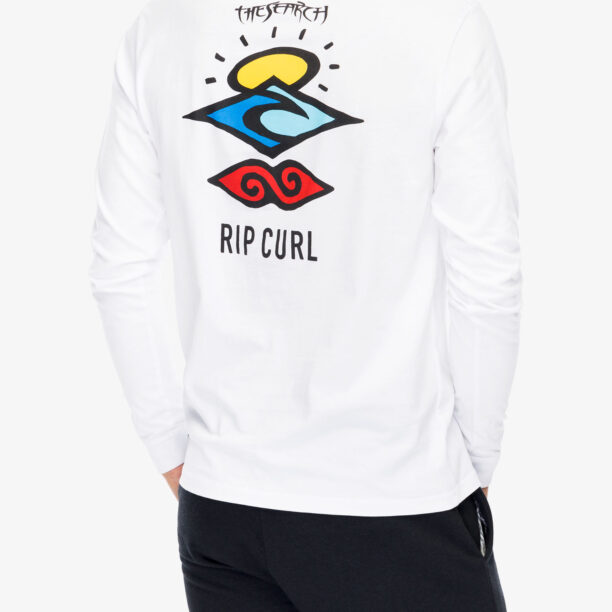 Preţ Tricou maneca lunga Rip Curl Search Icon L/S Tee - white/white