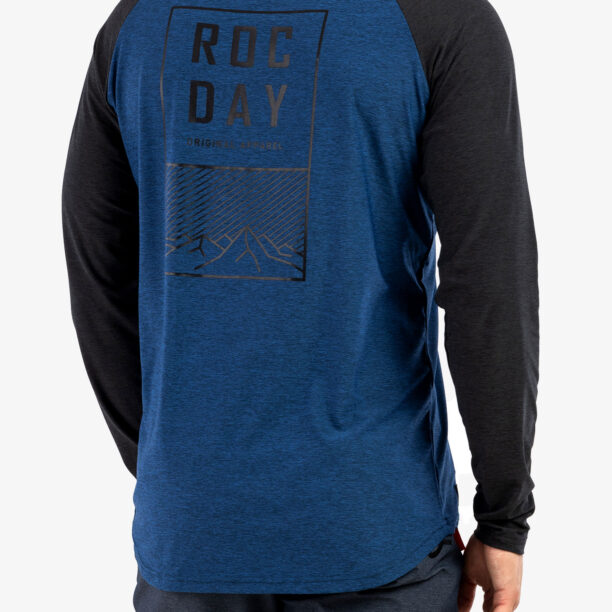 Tricou maneca lunga Rocday Stage - black/blue preţ