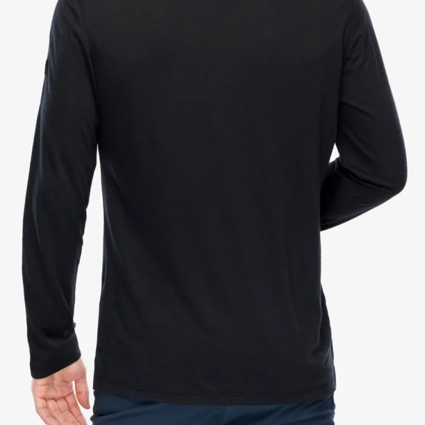 Tricou maneca lunga Super.natural Well Equipped Ls - jet black/vapor grey preţ