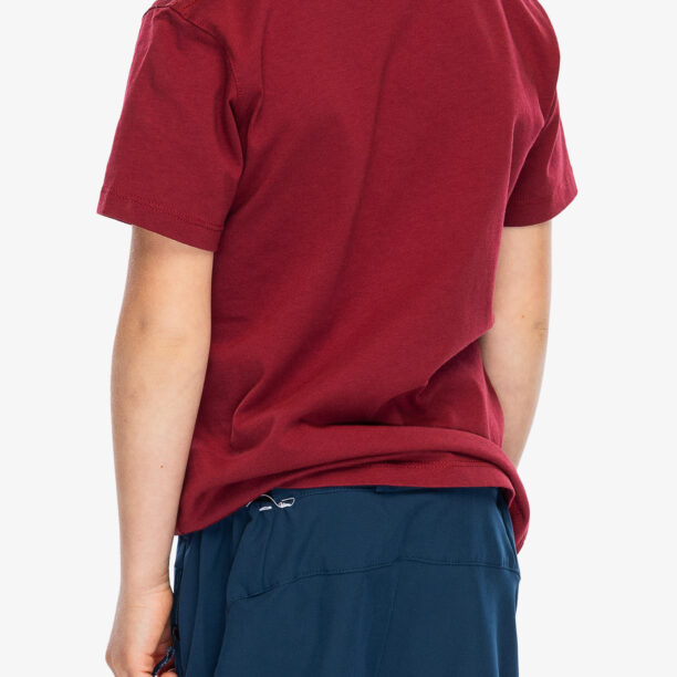 Tricou pentru copii Fjallraven Kids Logo T-shirt - pomegranate red preţ