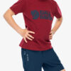 Tricou pentru copii Fjallraven Kids Logo T-shirt - pomegranate red