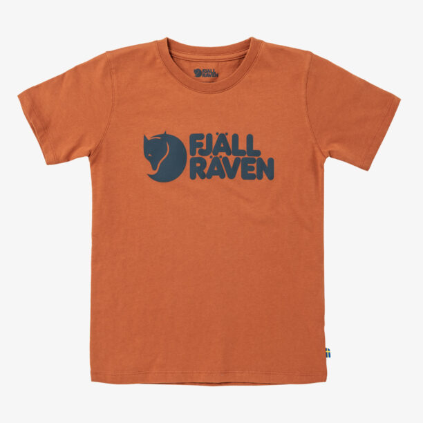 Tricou pentru copii Fjallraven Kids Logo T-shirt - terracotta brown