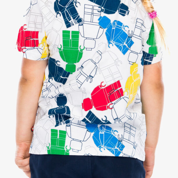 Tricou pentru copii LEGO LW Tano 202 - white preţ