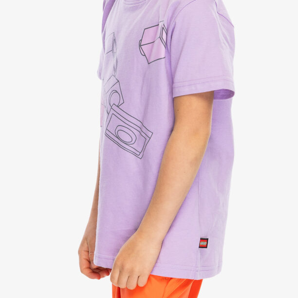 Tricou pentru copii LEGO LW Tano 204 - light purple preţ