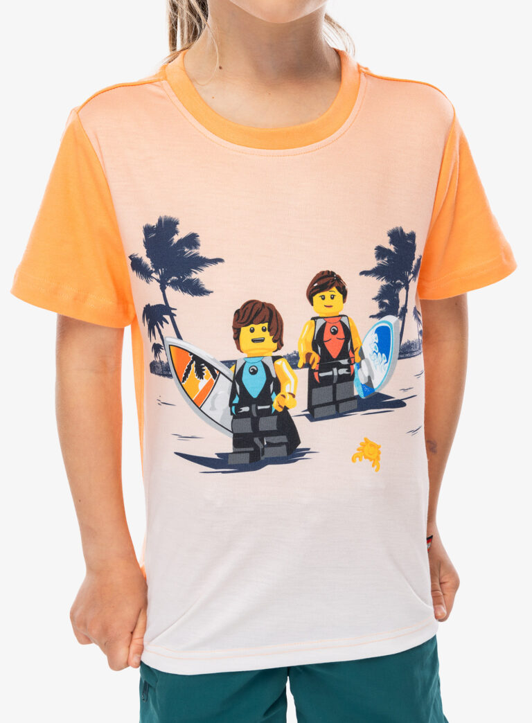 Tricou pentru copii LEGO LW Tano 309 - peach orange