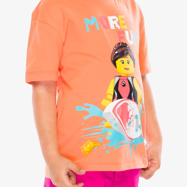 Cumpăra Tricou pentru copii LEGO LW Tano 317 - peach orange