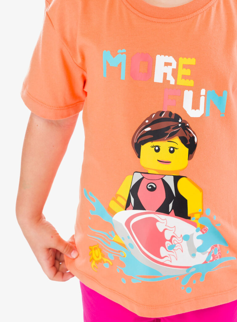 Tricou pentru copii LEGO LW Tano 317 - peach orange - imagine 6