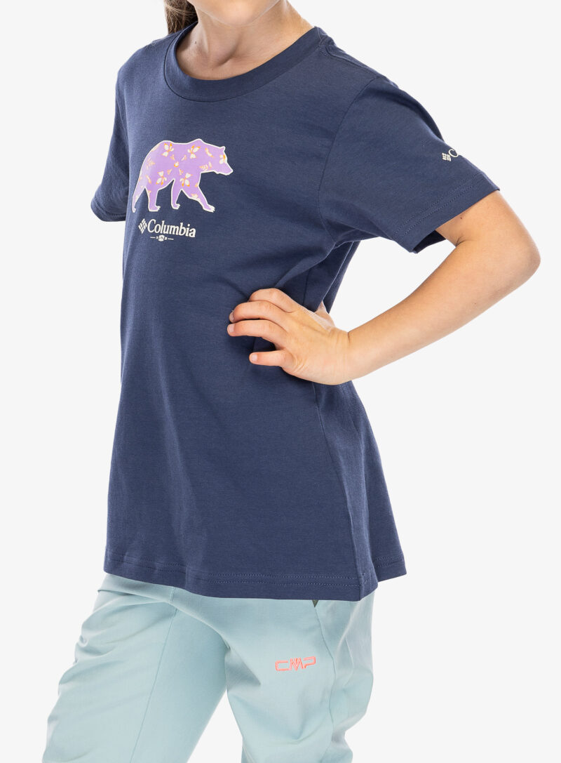 Cumpăra Tricou pentru fete Columbia Bessie Butte SS Graphic Tee - nocturnal/bearly-cyanofrond