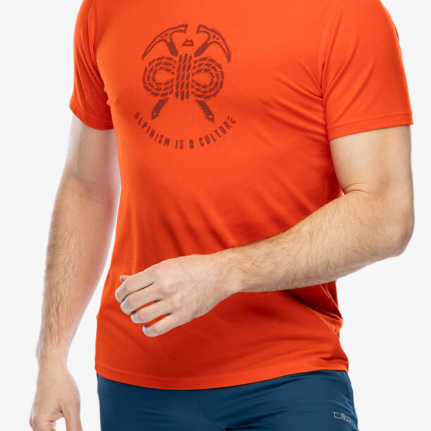 Cumpăra Tricou sport de antrenament Mountain Equipment Headpoint Alpinism Tee - cardinal orange