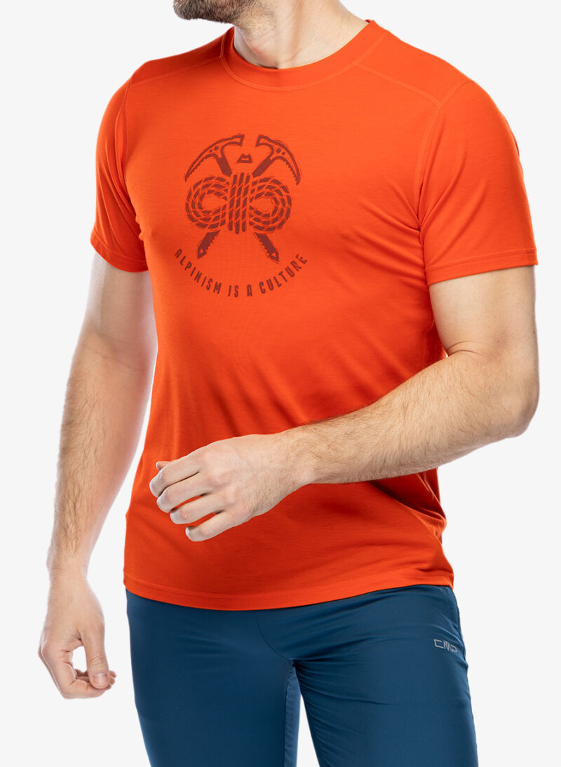 Cumpăra Tricou sport de antrenament Mountain Equipment Headpoint Alpinism Tee - cardinal orange