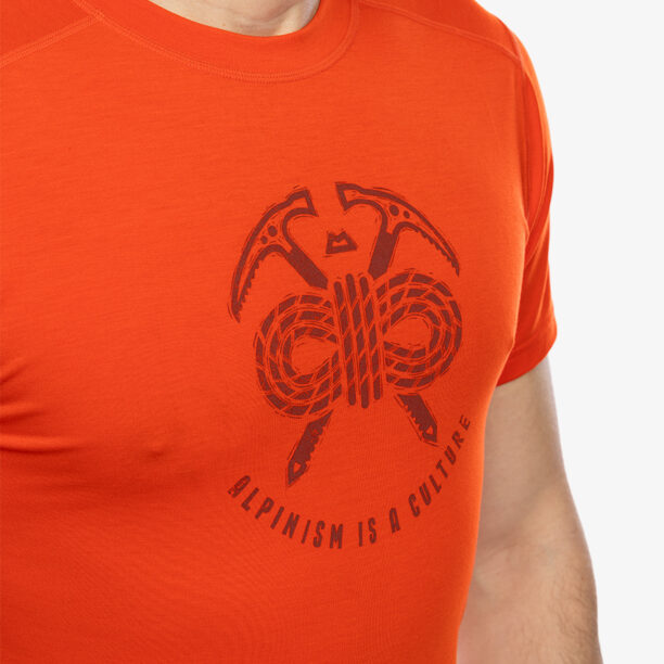 Original Tricou sport de antrenament Mountain Equipment Headpoint Alpinism Tee - cardinal orange