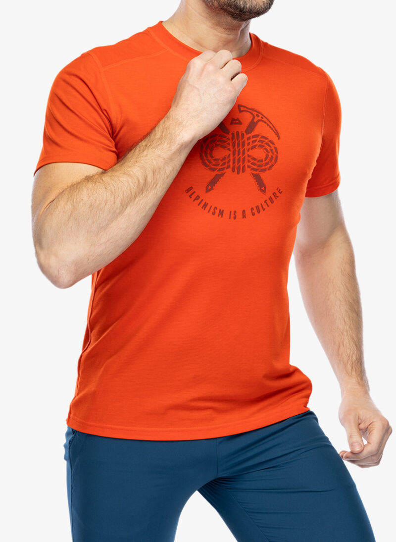 Tricou sport de antrenament Mountain Equipment Headpoint Alpinism Tee - cardinal orange