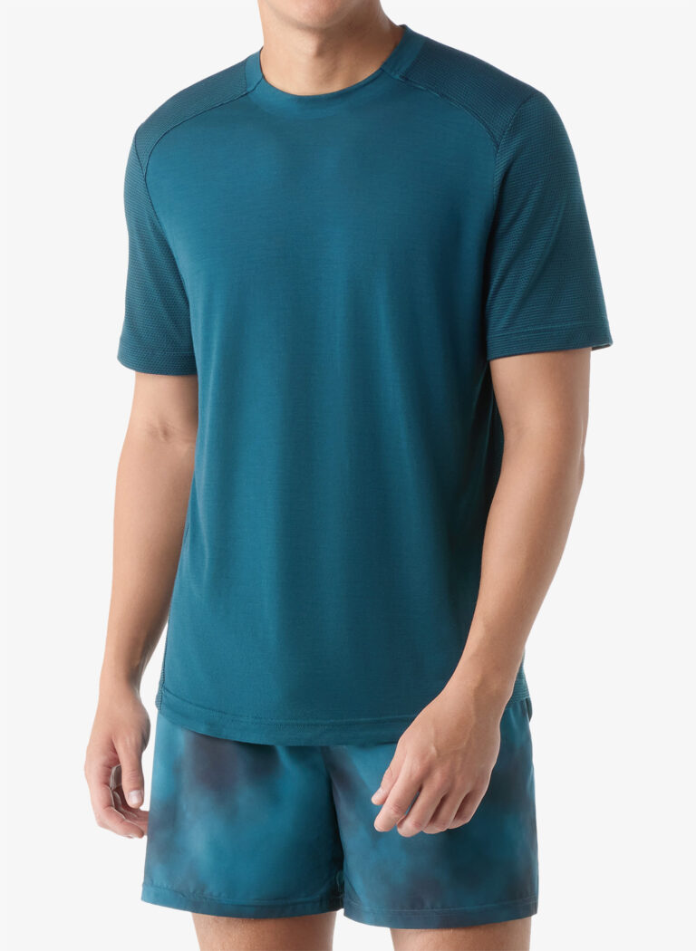 Tricou sport de antrenament Smartwool  Active Mesh Short Sleeve Tee - twilight blue