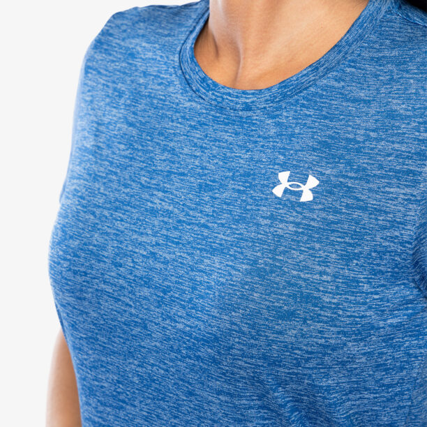 Original Tricou sport femei Under Armour UA Tech Twist SS - tech blue/white