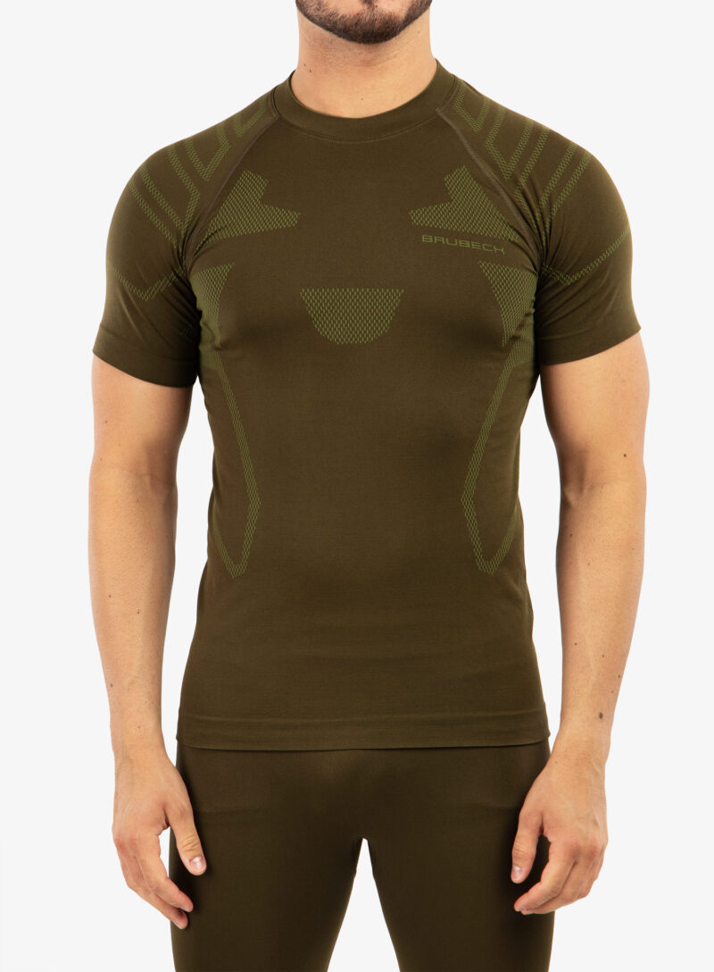 Original Tricou termic de corp barbati Brubeck Ranger Protect - khaki