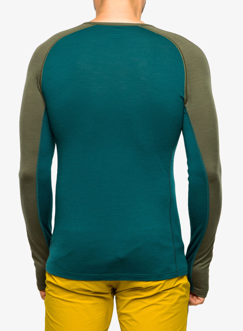 Preţ Tricou termic de corp barbati Icebreaker 200 ZoneKnit LS Crewe - green