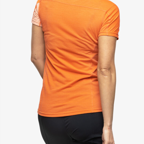 Preţ Tricou termic femei Norrona Falketind Equaliser Merino T-Shirt - peach amber/orange alert