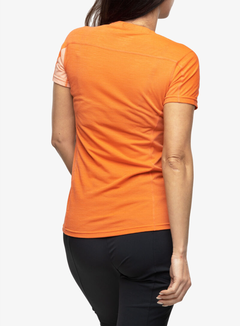 Preţ Tricou termic femei Norrona Falketind Equaliser Merino T-Shirt - peach amber/orange alert