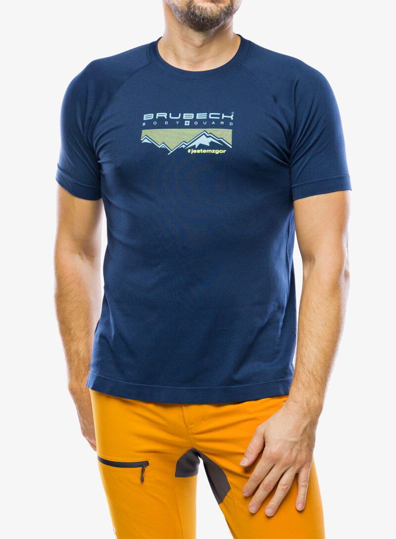 Tricou uscare rapida Brubeck Dynamic Outdoor - dark blue