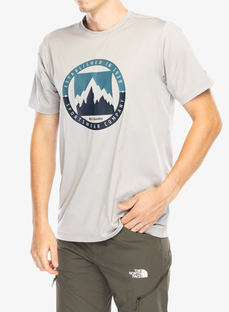 Cumpăra Tricou uscare rapida Columbia Ice Lake II SS Tee - flint grey/boundless borders