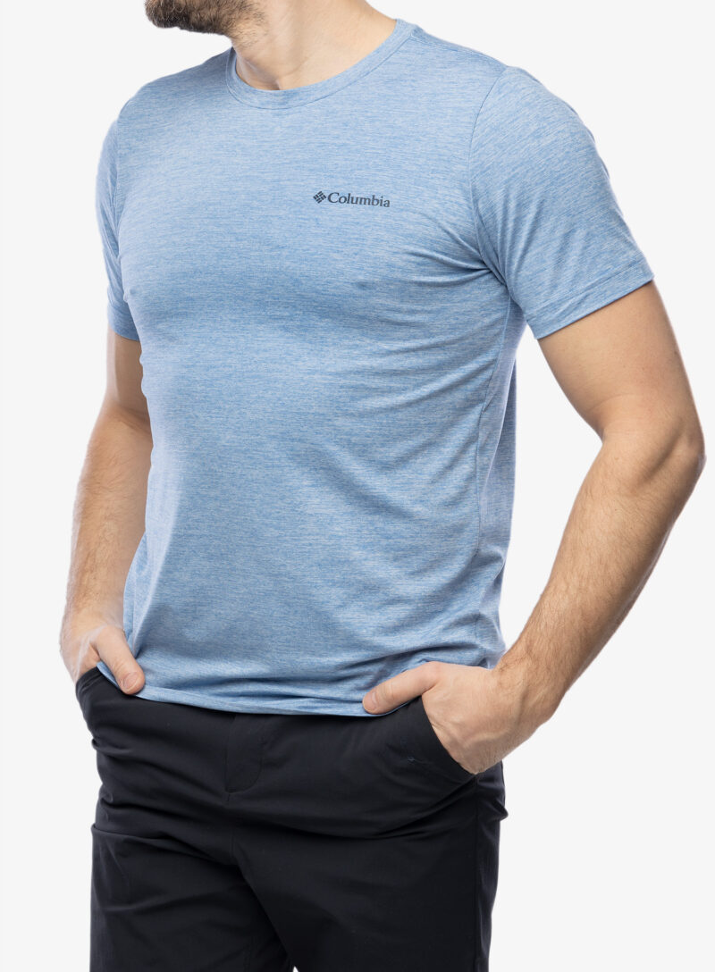 Cumpăra Tricou uscare rapida Columbia Kwick Hike Back Graphic S/S Tee - skyler heather/mountainair