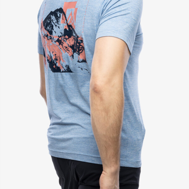 Preţ Tricou uscare rapida Columbia Kwick Hike Back Graphic S/S Tee - skyler heather/mountainair