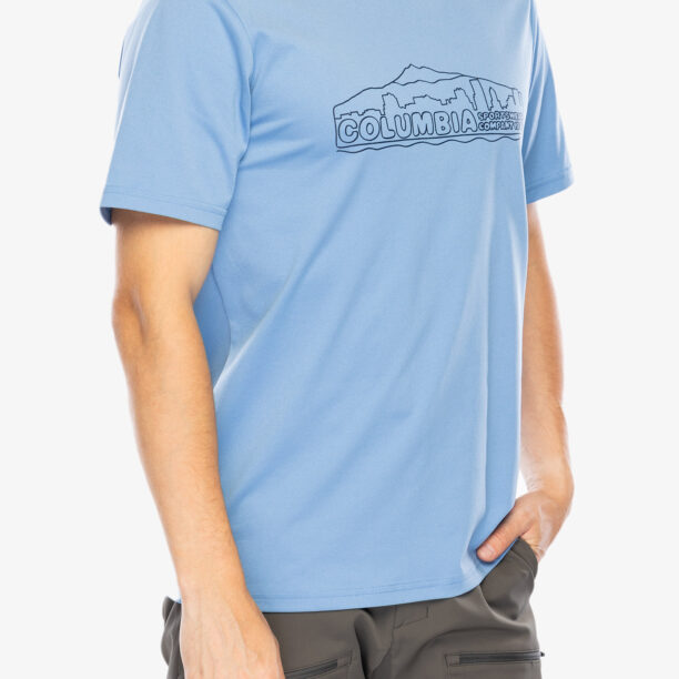 Tricou uscare rapida Columbia Legend Trail S/S Tee - skyler/pdx cityscape