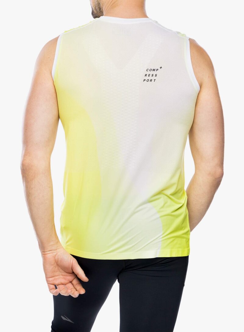 Tricou uscare rapida Compressport Performance Tank - safe yellow preţ