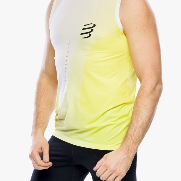 Cumpăra Tricou uscare rapida Compressport Performance Tank - safe yellow