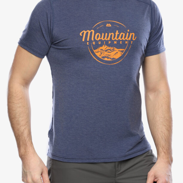 Tricou uscare rapida Mountain Equipment Headpoint Script Tee - medieval blue