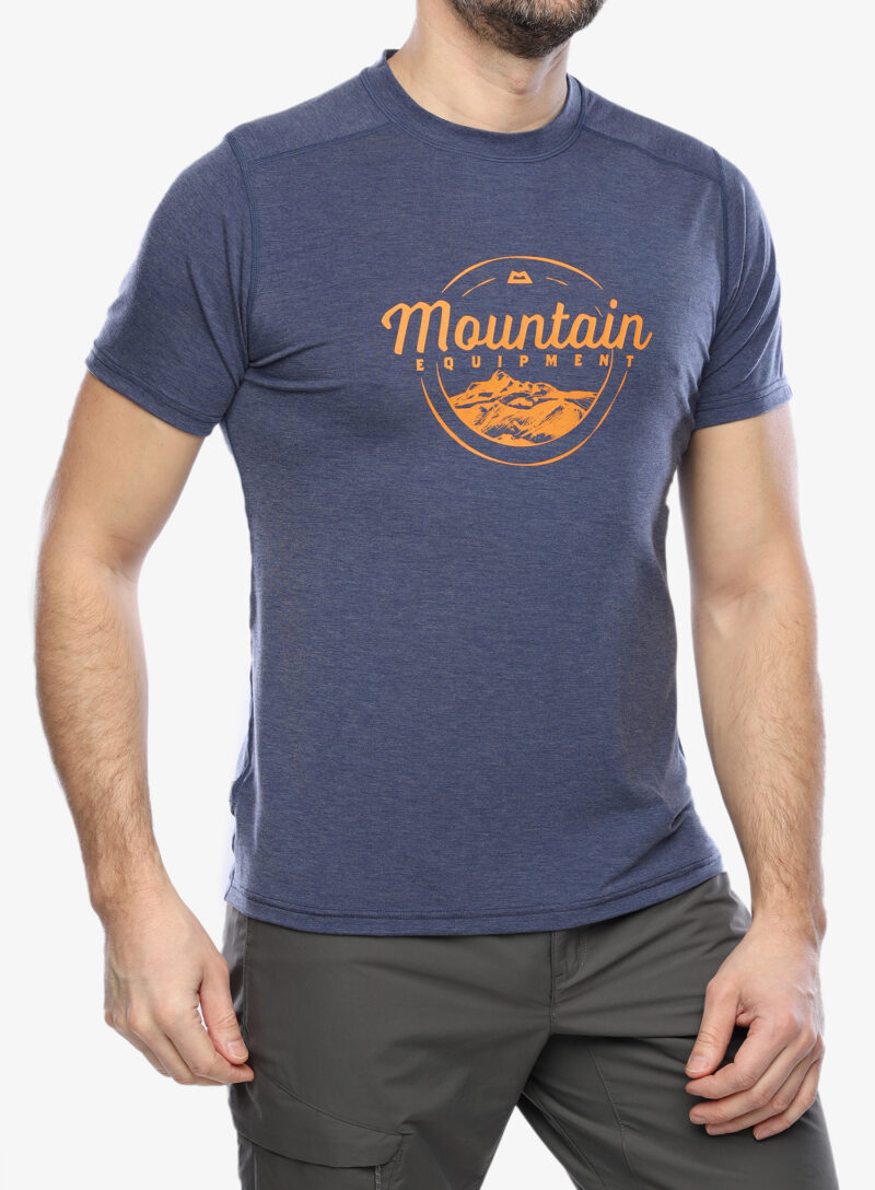 Tricou uscare rapida Mountain Equipment Headpoint Script Tee - medieval blue