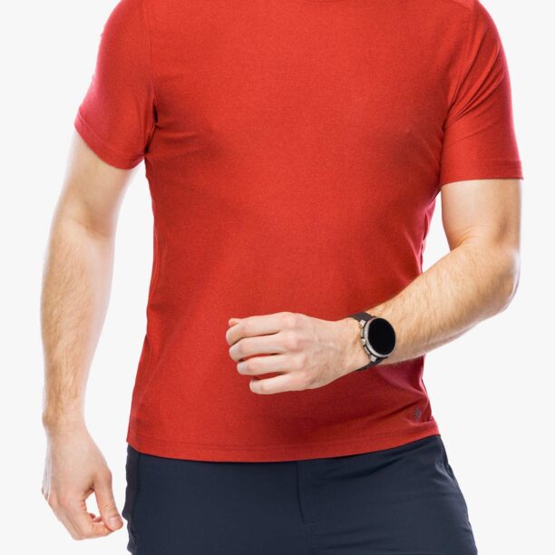 Tricou uscare rapida Royal Robbins Amp Lite Tee - brick red htr