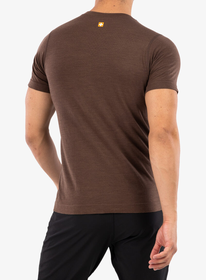 Tricou uscare rapida barbati Brubeck Outdoor Wool Pro T-Shirt - brown/bear preţ