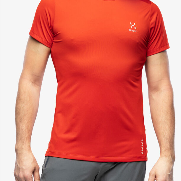 Tricou uscare rapida barbati Haglofs L.I.M Tech Tee - habanero