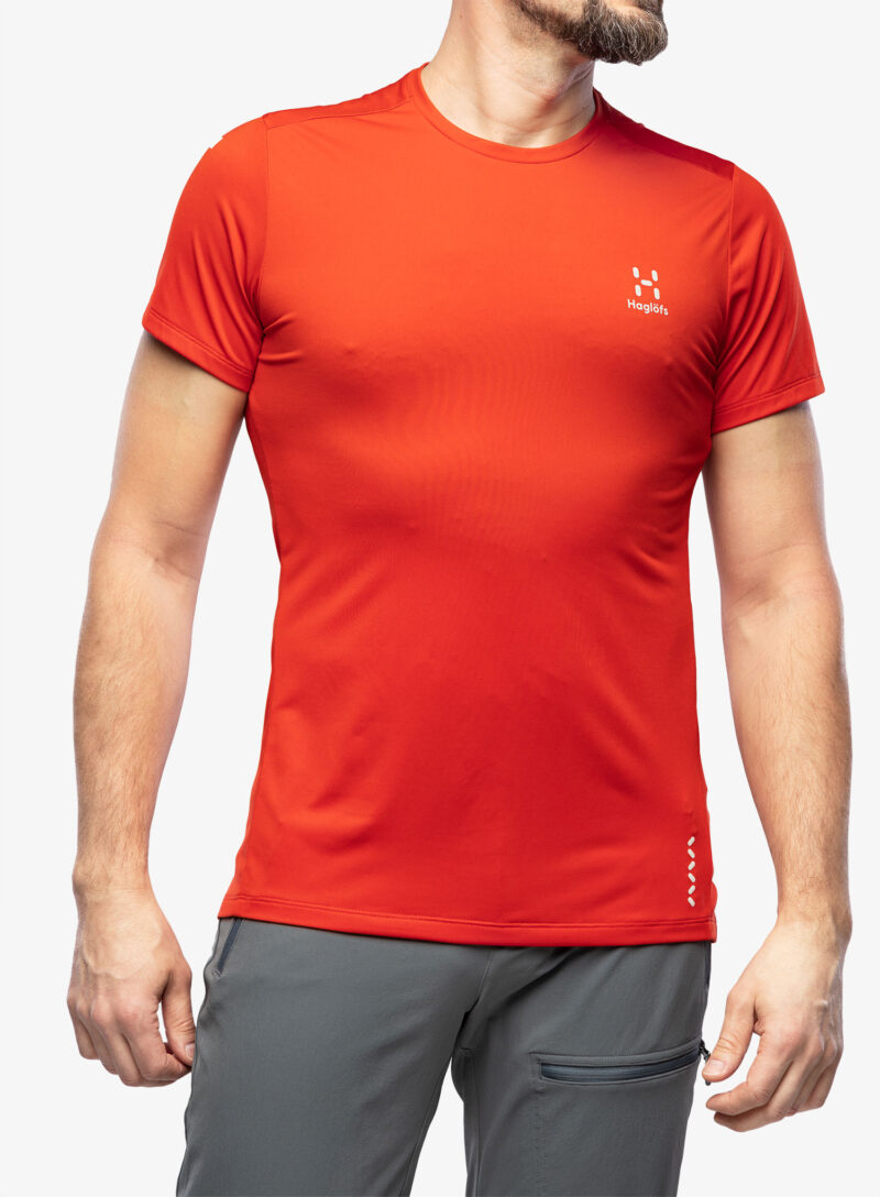 Tricou uscare rapida barbati Haglofs L.I.M Tech Tee - habanero