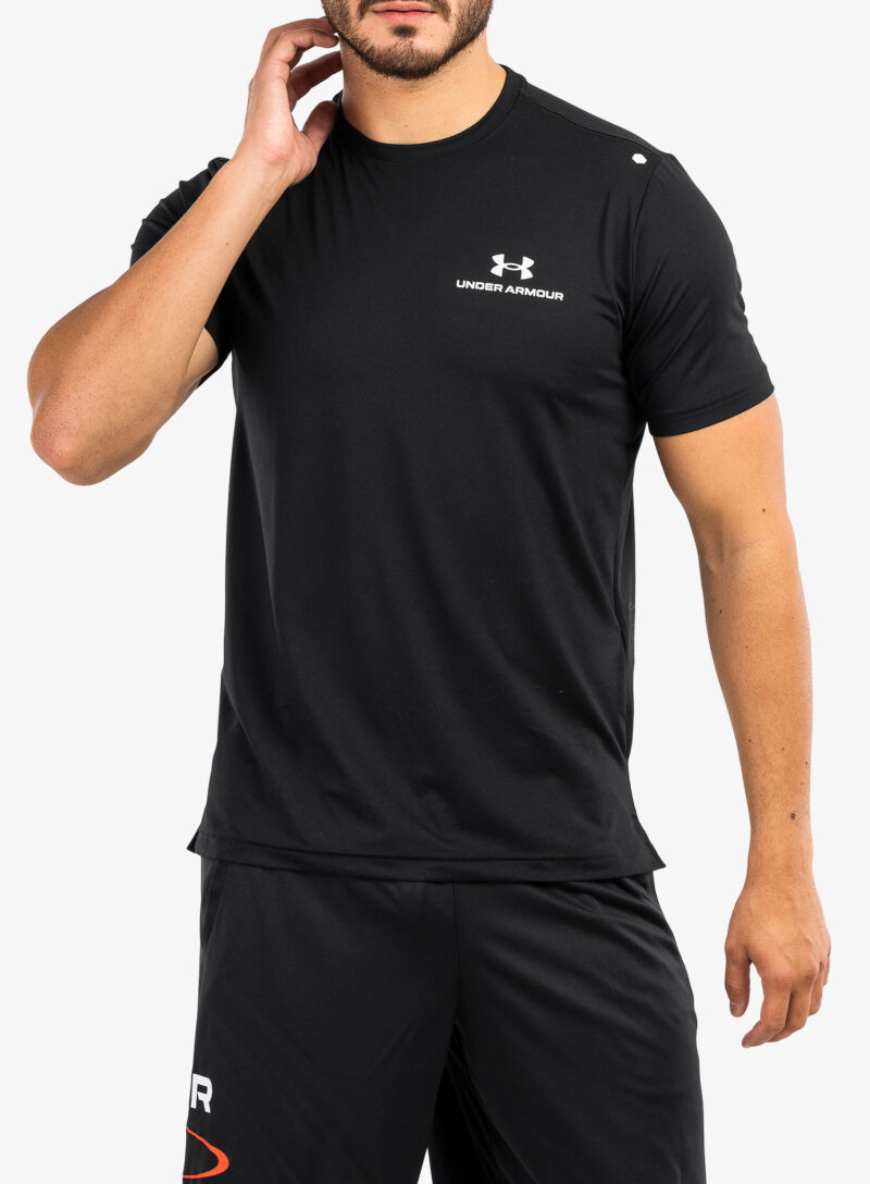 Cumpăra Tricou uscare rapida barbati Under Armour Rush Energy SS - black/white