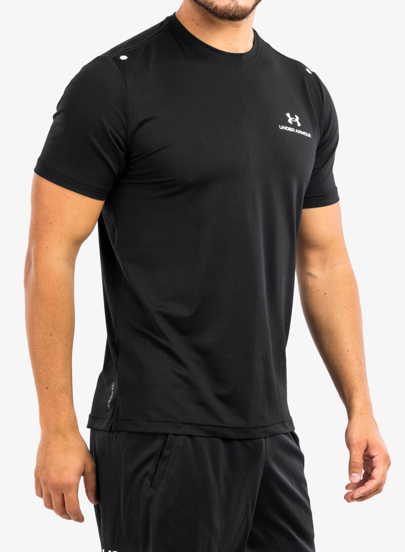 Original Tricou uscare rapida barbati Under Armour Rush Energy SS - black/white