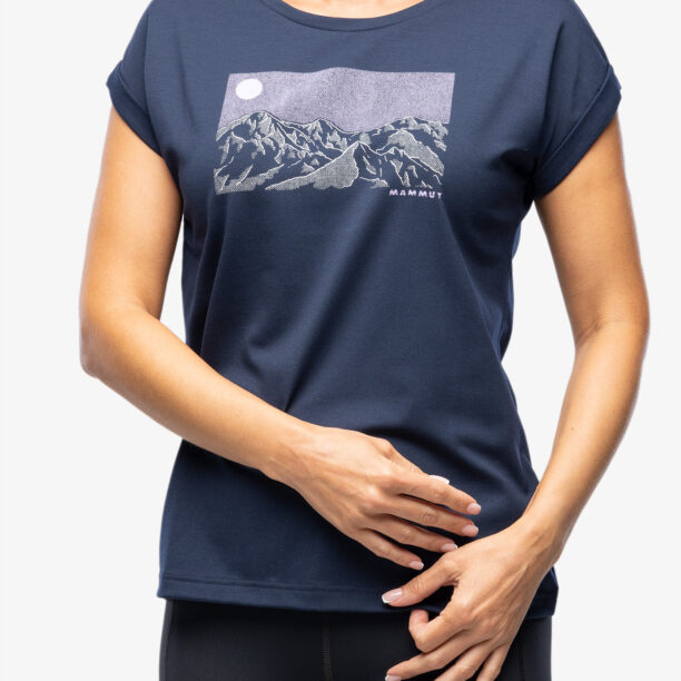 Original Tricou uscare rapida femei Mammut Mountain T-Shirt Trilogy - marine