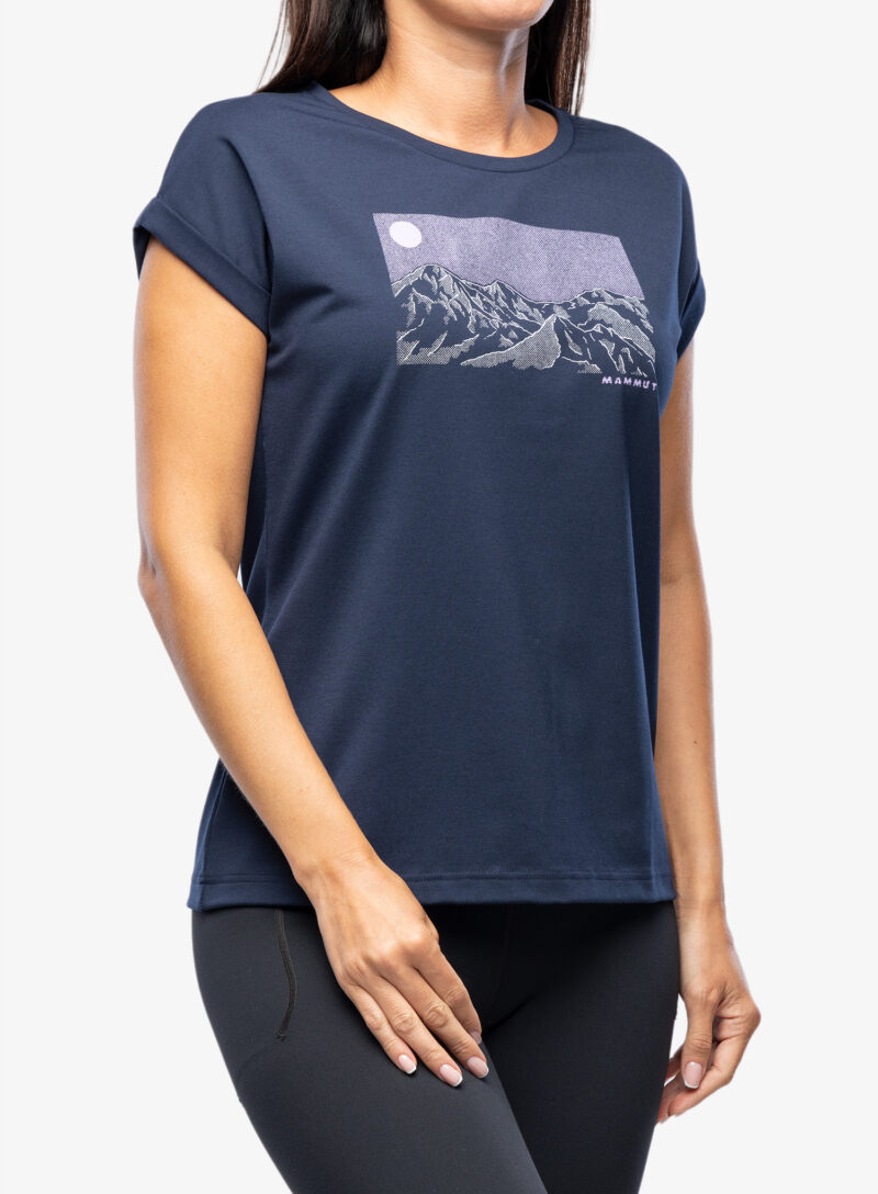 Tricou uscare rapida femei Mammut Mountain T-Shirt Trilogy - marine