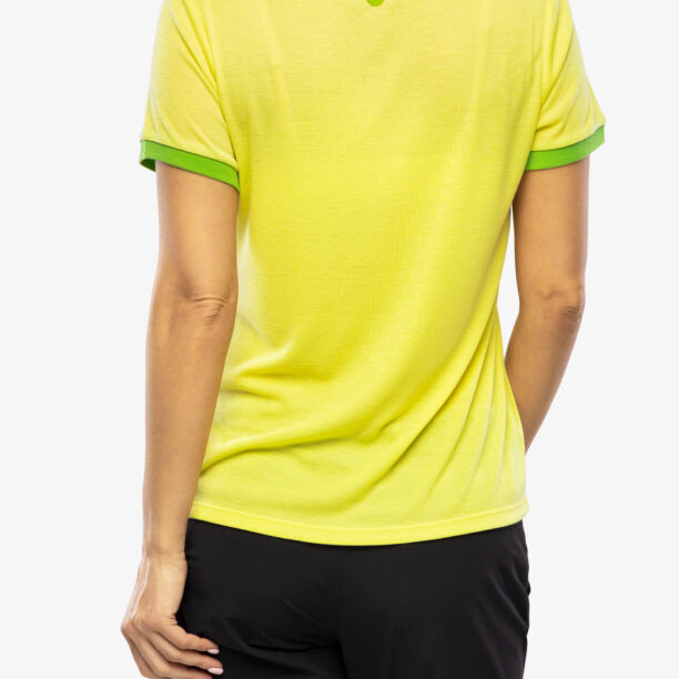 Tricou uscare rapida femei Marmot Switchback SS - light yellow/kiwi preţ